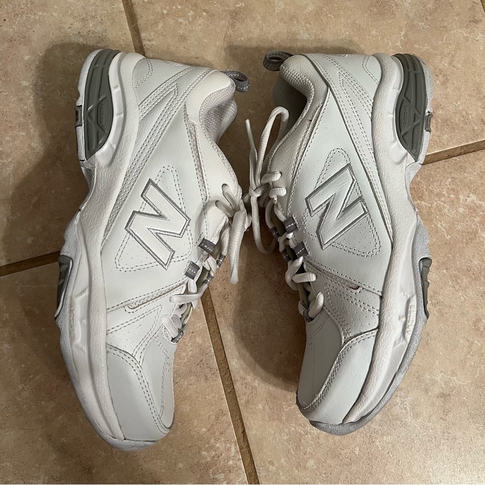New Balance White/Grey 608 v3 Sneaker 9.5 - Picture 4 of 11